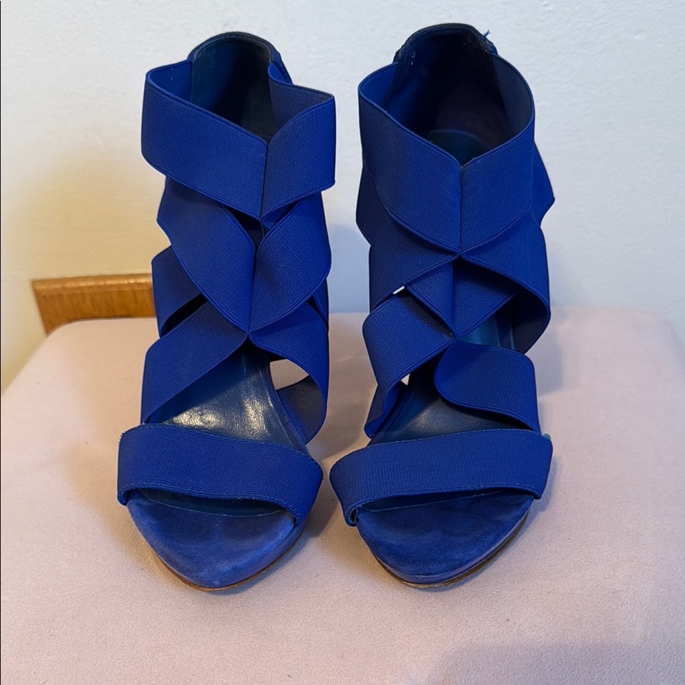 Electric Blue Women's high Heel Sandals